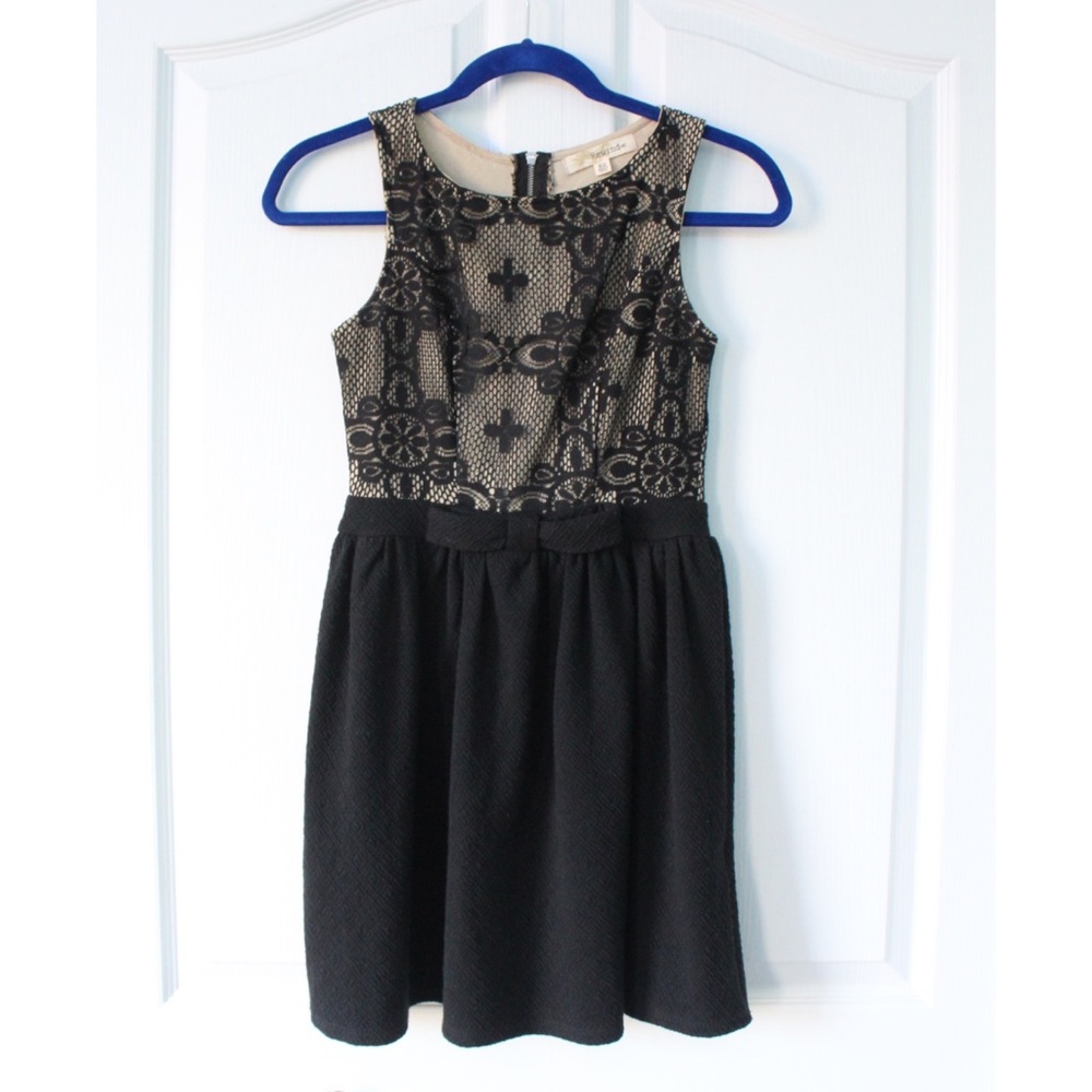 Black Lace Rewind Dress with Bow | Juniors Lace Dress | Short Dress with Bow
